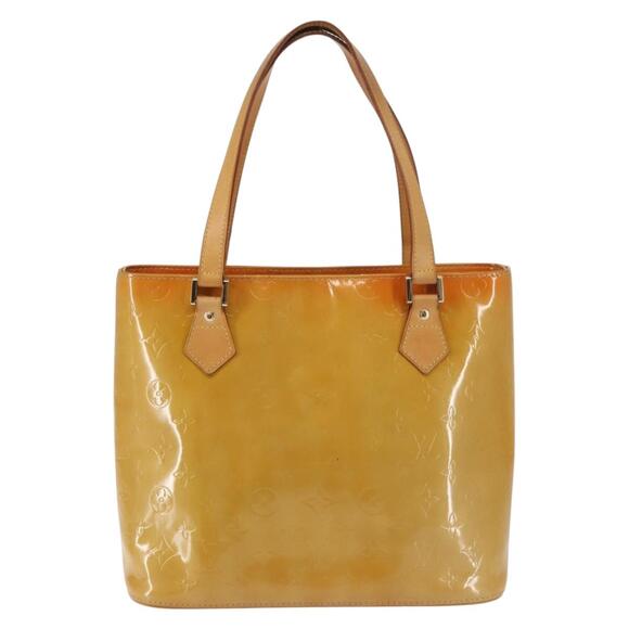 LOUIS VUITTON Monogram Vernis Houston Hand Bag Beige M91004 - Picture 2 of 12